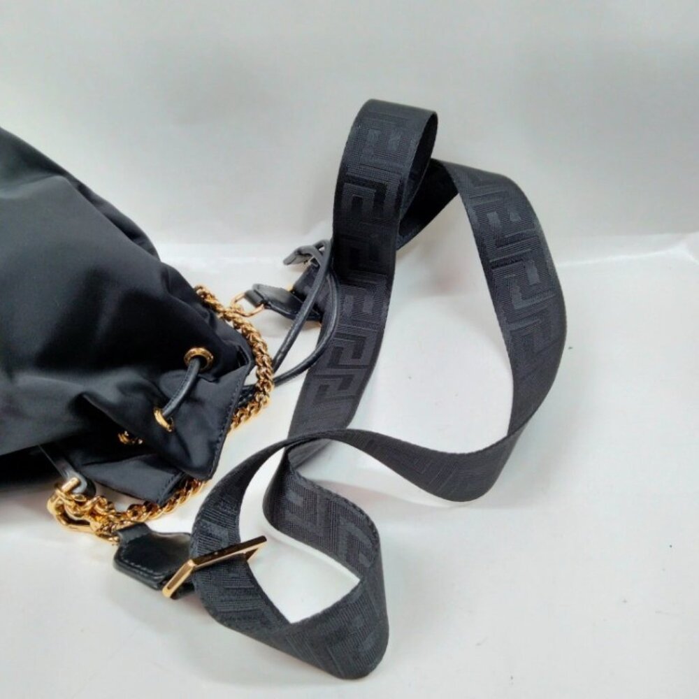 VERSACE Small Medusa Nylon Bucket Bag - Picture 8 of 13